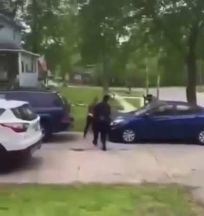Mooning a cop