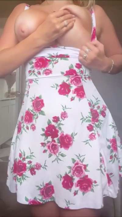 Lift up my dress and fill me with your cum