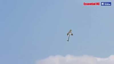 Looks like a lawn mower, but its actually a airplane that flies using the Magnus effect, the same phenomenon that makes a curveball work in baseball