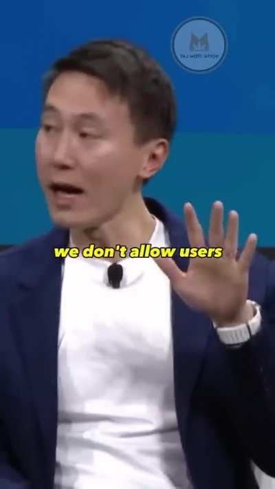 Tik Tok's ceo on kids using Tik Tok