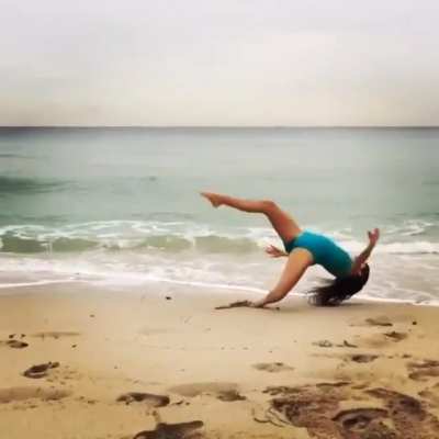 Doing a front flip