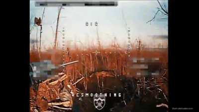 Ukraine's 10th mountain assault brigade eliminates Russian soldiers attempting to storm a trench with FPV drones and drone-dropped grenades, April 2025
