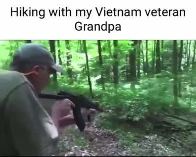 Having fun with grandpa