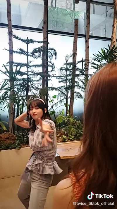 210713 TikTok Update - 🤣”❗WOW! You can really dance❗🤣” (Nayeon and Momo)