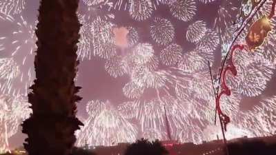 A huge one shell firework