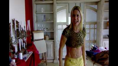 Paula Burlamaqui, brazilian actress stripping to show her sexy hard body!