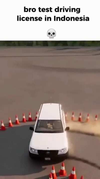 easiest driving test in indonesia 💀