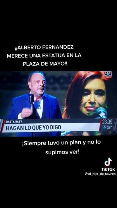 Alberto merece una estatua en la Plaza de Mayo