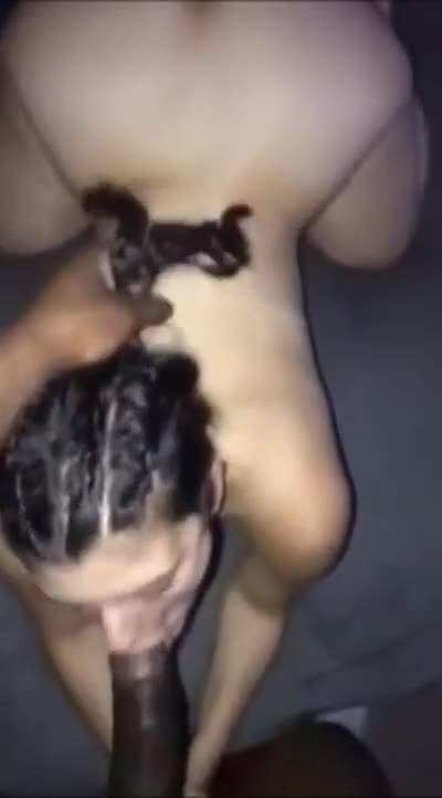 Goddess sucks XXXL cock