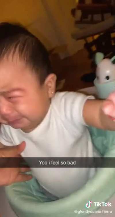 So funny but poor baby.