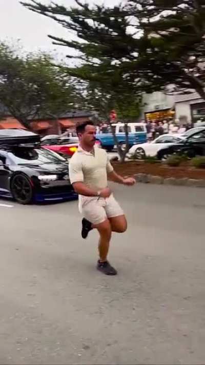 Man vs. Bugatti