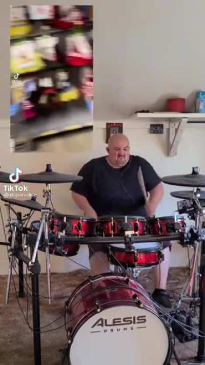 This kid has a bright future in a metal band
