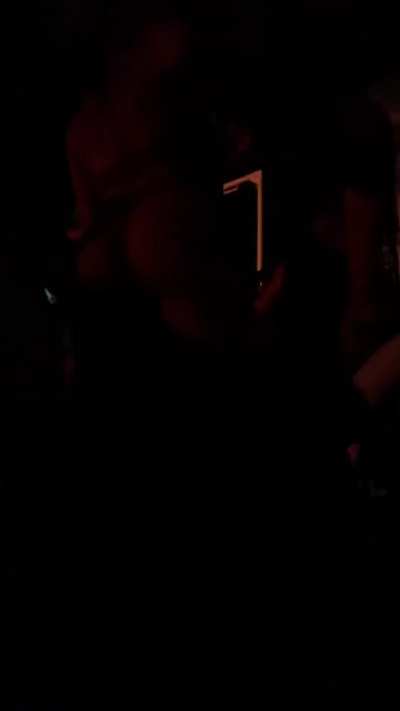 stripping down to my thong and dancing on a platform at Ushuaia Ibiza last weekend