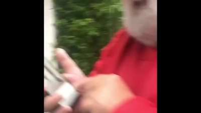 Woman Catches Man Taking Photos of Her Legs!