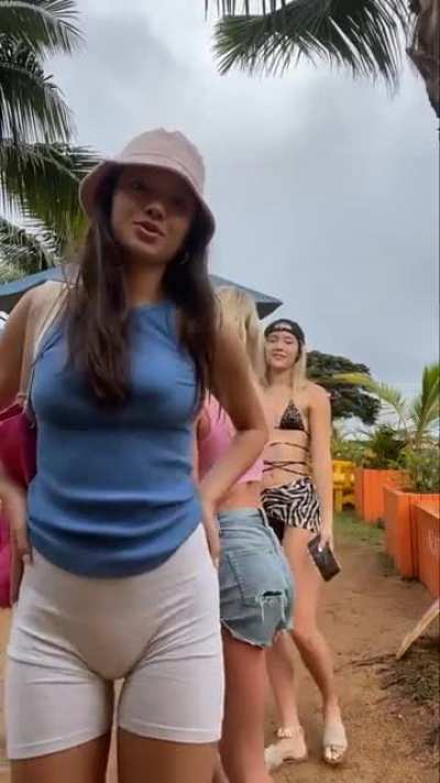 In the grey tights - Lily Chee