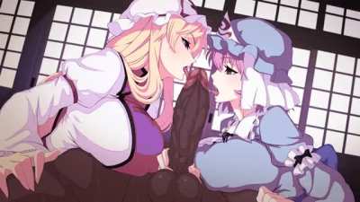 Touhou Project Sluts Sharing a Cock