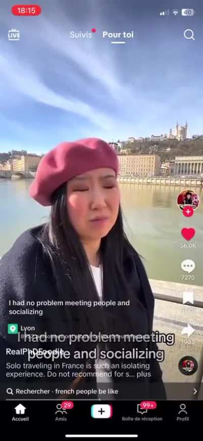 She thought France is like in Emily in Paris