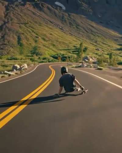 Cruising through the Sierra mountains in California