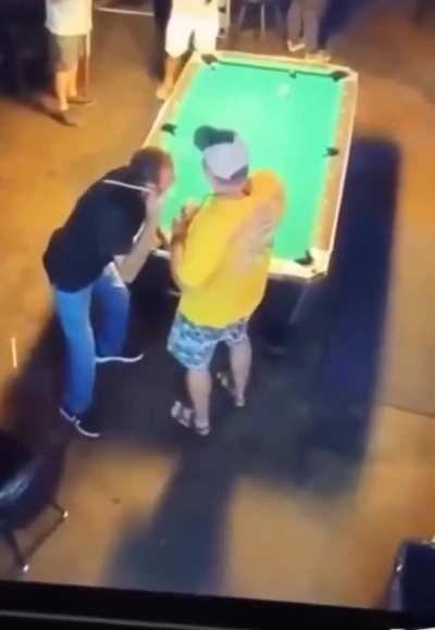 Getting angry at a pool table game