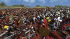 Battle of Rocheberie Bridge. Definitely one of the coolest maps I've played on in Thrones. So much fun:)