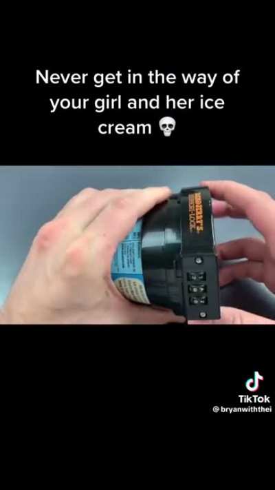 Ice cream lock