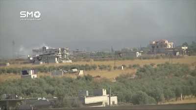 Southern Front forces using a captured ZSU-23-4 
