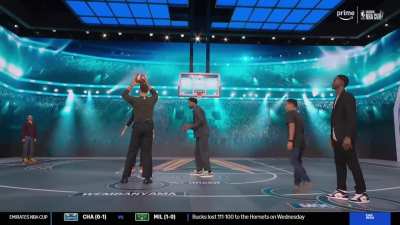 [Highlight] The NBA Prime crew (Nowitzki, Griffin, Haslem) go into detail on one area of Wemby's game that has potential for improvement | vs GSW 11.14.25