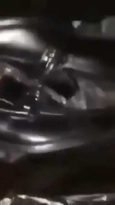 In a parked car
