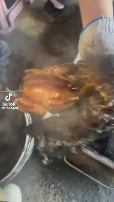 What the hell is that wrapped around the chicken?