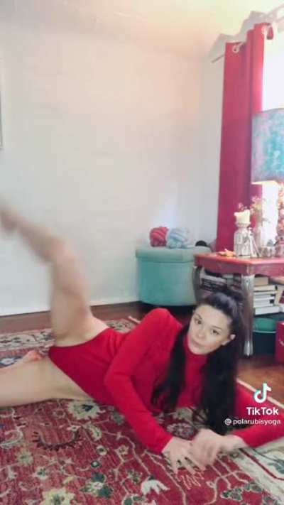 Yoga flexible chick