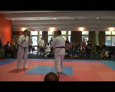 2 soccer moms try out karate (brutal)