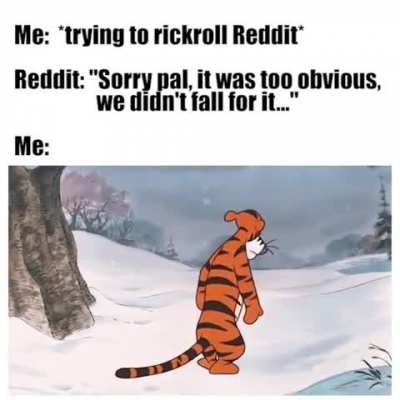 I'll never give up!