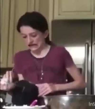 Trying to stop an electric mixer