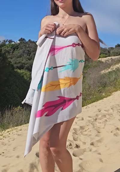 Much better without the towel
