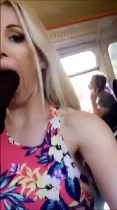 Girl on a train