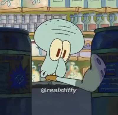 Squidward goes shopping