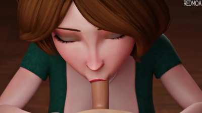 Aunt Cass sexy blowjob