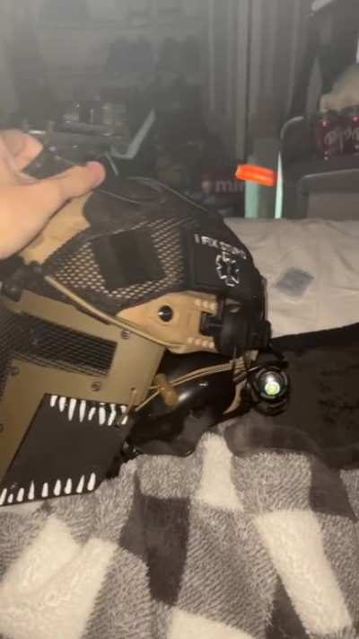 Y’all like my helmet set up?