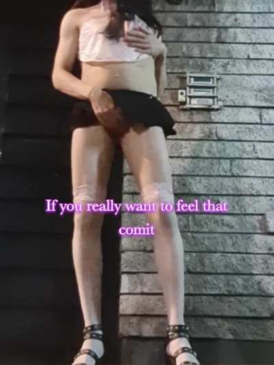 So cute... you think you can stop. Outdoorsy sissy. The air right against your skin and that cute outfit.