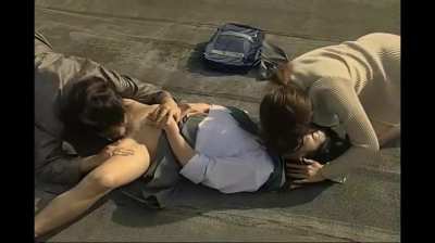 2 women ambush schoolgirl on roof-Remastered (See Comments)