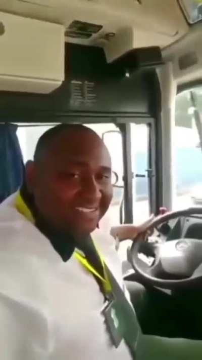 Of a focused and alert public transportation driver