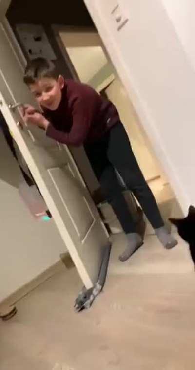 *Casually aproaching child*