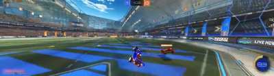A chill game of Rocket League
