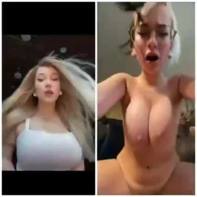 Big Tits Goth Riding Tiktok Girl