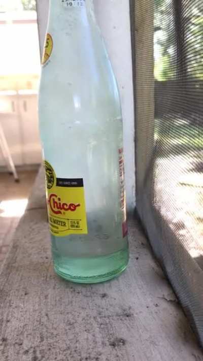 This seltzer only froze after being opened