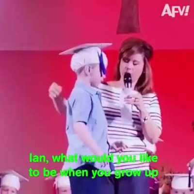 This kid is going places