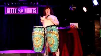 casually drumming