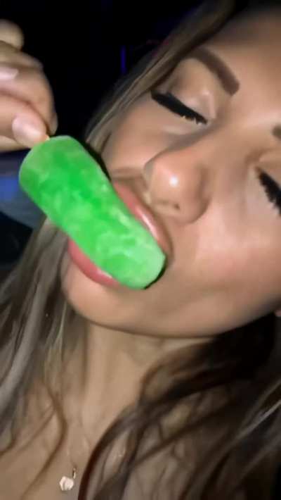 giving a preview of how she wants to end the night