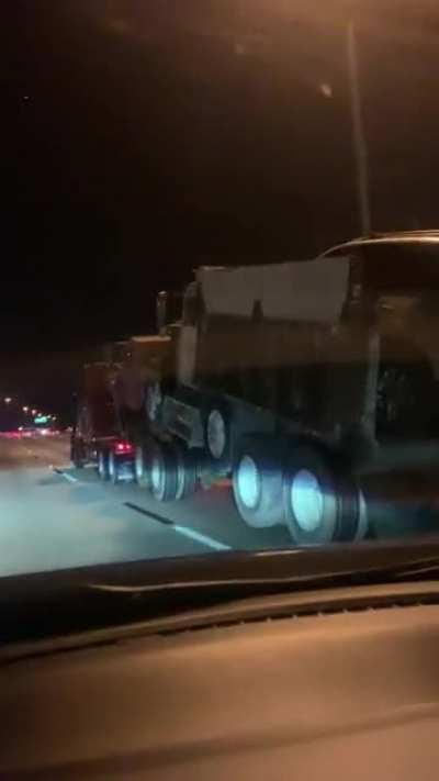 Yo dawg, I heard you like vehicles towing other vehicles…
