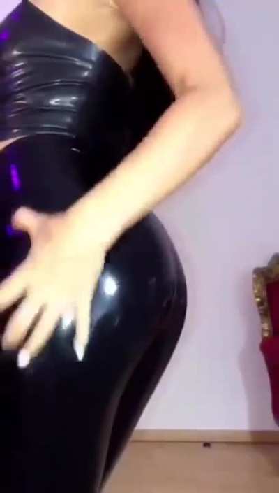 Hot latex pants